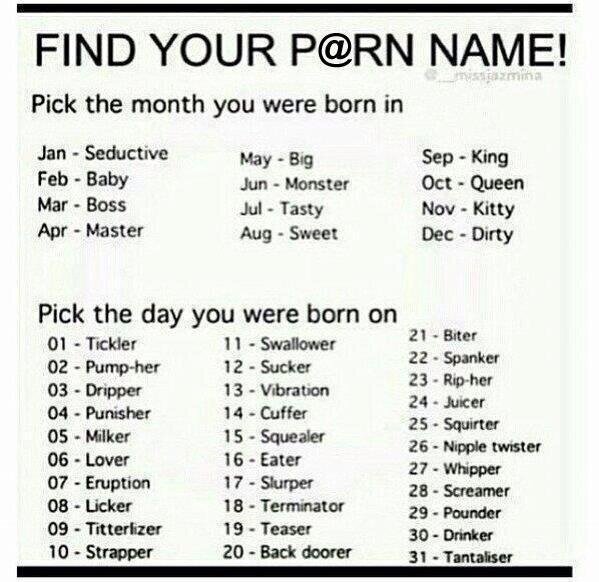 Whats my porn star name foto 27