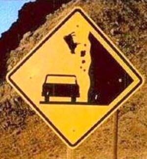SweezeyT's tweet photo. How many times did this have to happen before they put up a sign? http://t.co/oBcikc6J4Z
