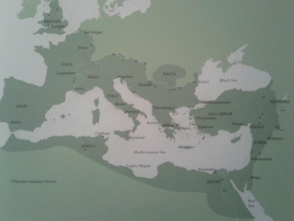 EndHamasEvil's tweet image. Notice how in this map of the #Roman empire circa 200ce there is no mention of #Palestine! #Inventedpeople