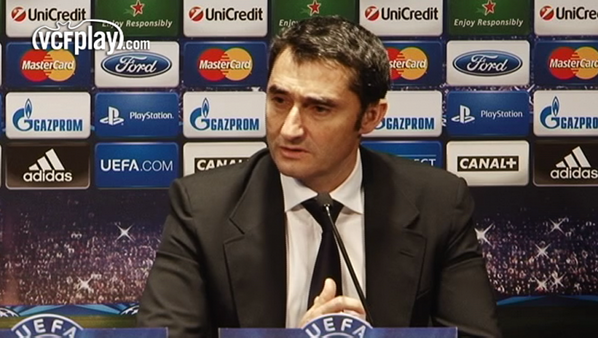 valenciacf's tweet photo. VIDEO 
Valverde: 'Estoy satisfecho por el equipo'
#PSGVCF
http://t.co/EvKZP9EyB9 http://t.co/0yVPseal0B