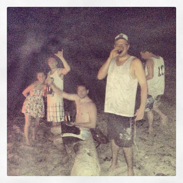 Fire on the beach #costaricaamazing