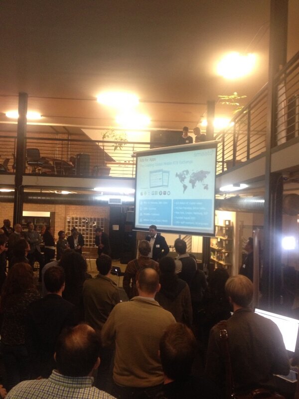 Smaato's tweet image. Smaato CEO presenting at the SF Think&amp;amp;Act party. #mobile #applicationdevelopers #apps