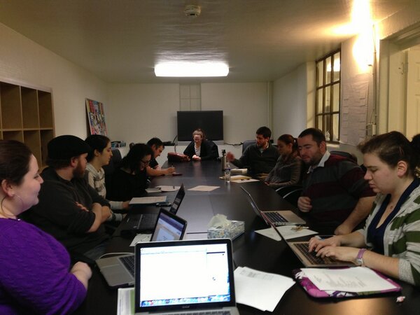 limmudphilly's tweet photo. Steering team working hard. #limmudphilly http://t.co/MNg7ncFsrl