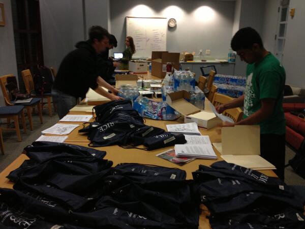 RiceEmpower's tweet photo. Empower working hard before 160 students come to Rice to learn about STEM! Thanks @Schlumbergerltd for your support! http://t.co/1rFJsbDNDM