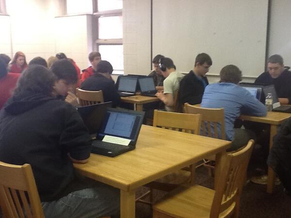 McCabe_WLHS's tweet photo. #solsc2013 High school students working hard on tech today (5/5) http://t.co/11o3oWu0Wa