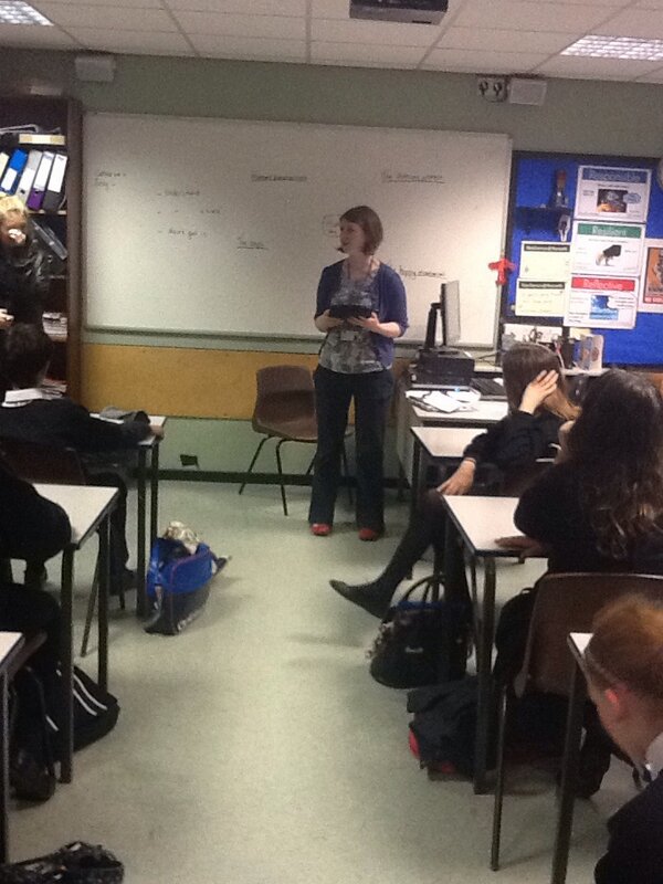 MrsBWEng's tweet photo. Mrs Warden inspires her students with her own love of reading @rossettschool #RossettWBD http://t.co/GPteCtCrde