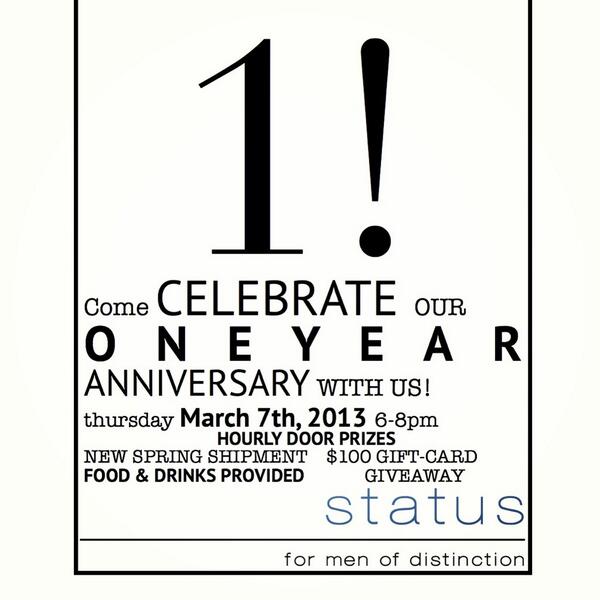 1 year anniversary party tonight! 6pm
Hope to see you all!