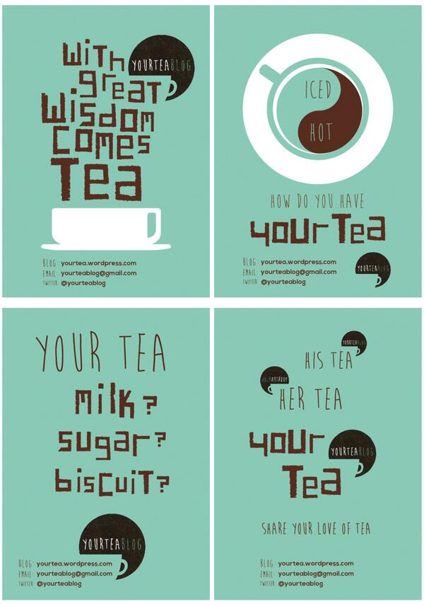 YourTeaBlog's tweet image. Have a look at our tea poster series #yourtea