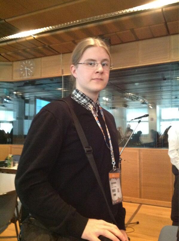 Viljami after his successful presentation in a high quality session SS213 in #ECR2013