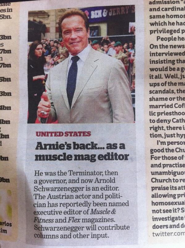 EmmaCorbett8's tweet photo. @HolmeRunFitness check out Arnie!! Did you ever buy that bible of a book btw?! #arniearnie http://t.co/JLkyFMxv0m