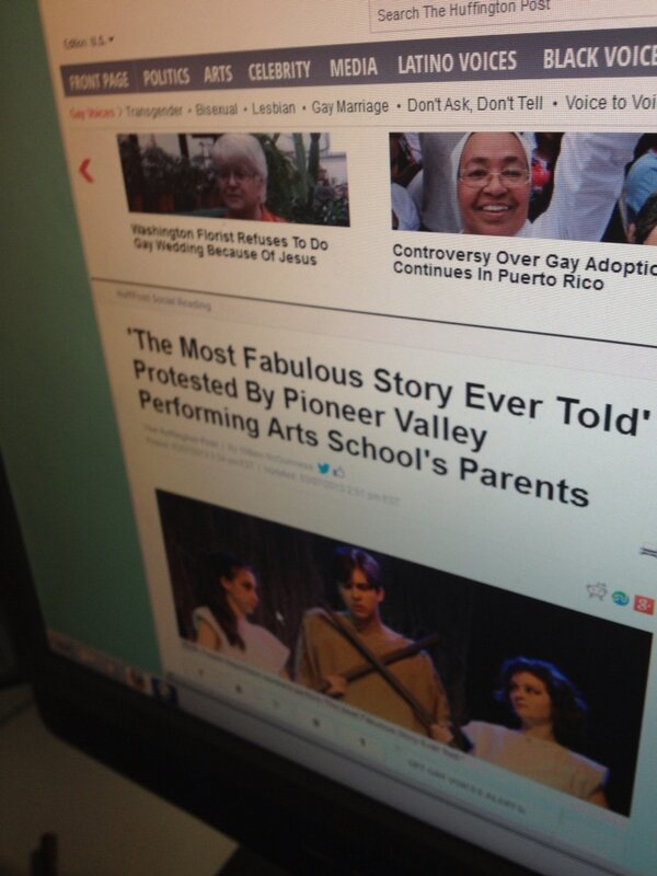 sdwdmnfthtrpcs's tweet image. My school is on the huffington post for having a gay biblical play #pvpa