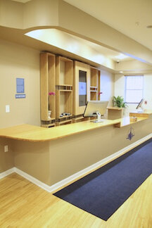 Here's a look at our finished dispensary counter. Not bad, huh?