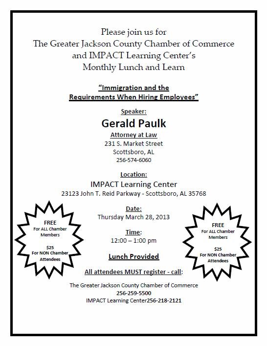 March Lunch &amp; Learn will be Thursday March 28th at noon!  Call to register!