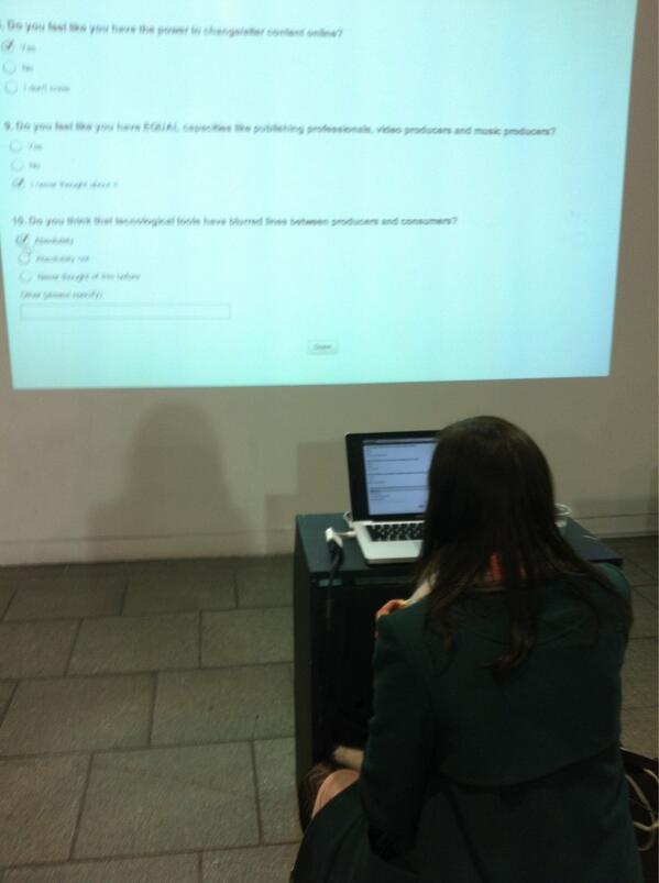 Publishing2013's tweet photo. #thisisnot participants are filling our consumer behaviour survey! Can't wait to see the results! http://t.co/zQOxh8Aacj