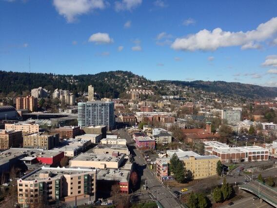 coolence's tweet image. View of the west hills from our office