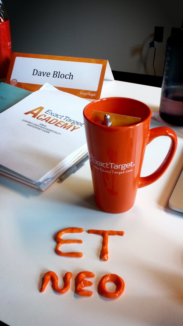 ds_bloch's tweet photo. Equipped for success at ExactTarget NEO! #ETAcademy http://t.co/YmW6ZG5HTP