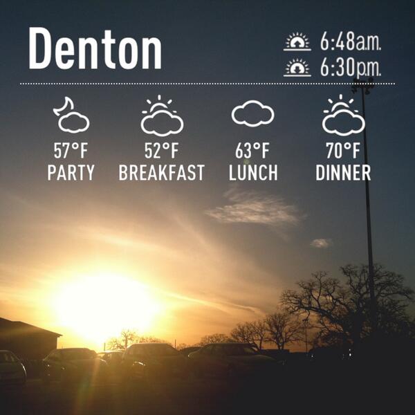Denton Texas Weather (DentonTxWeather) Twitter