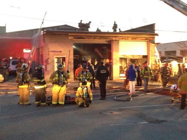 Fire is seems under control at an automotive shop at 920 N Market St #CBS21News