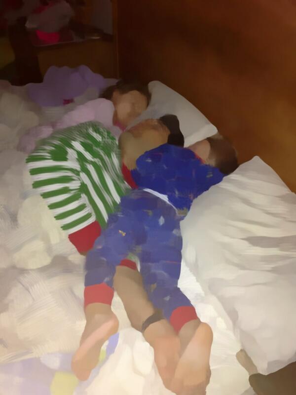 This was me last night. I'm hoping for a much better sleep experience tonight.