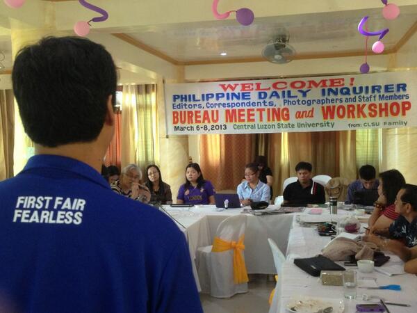 iammarlonramos's tweet image. @Team_Inquirer National editor Pergentino Bandayrel discussing ethical issues on poll coverage #ITC #PDItraining