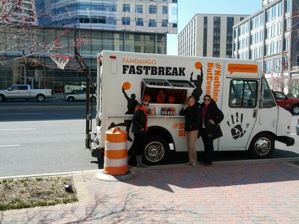FandangoEvents's tweet photo. @BallstonBID thanks for coming down! Maybe we can use this for your info booth at taste :) http://t.co/X34VXKgC2k