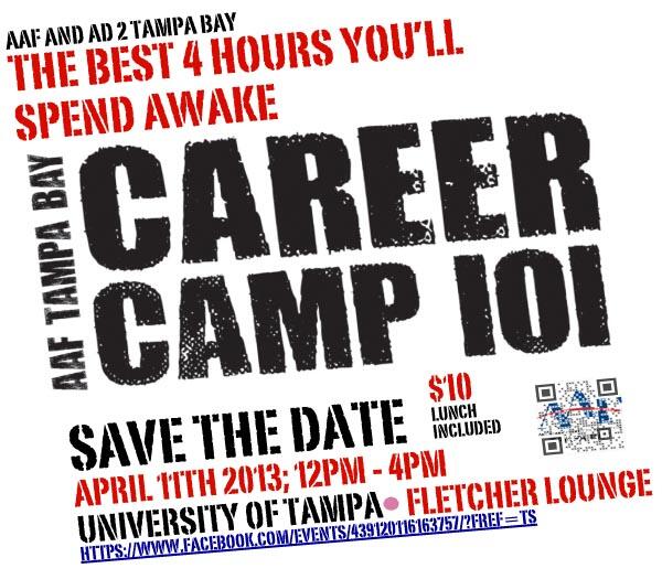 AAFstudents's tweet photo. Career Camp 101 April 11th 2013. Hear from Adv and Mktg Pros on making it in our crazy world http://t.co/5Iq4vXAxrF http://t.co/8NeFcPtdax