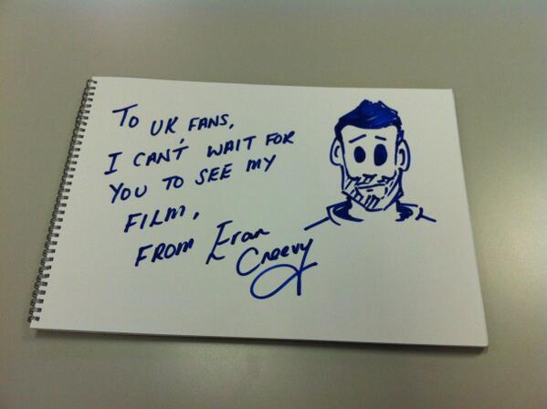 Welcome2Punch's tweet photo. We'll be announcing the winner of our signed @ECreevy caricature in 5 minutes! #WelcomeToThePunch http://t.co/coRlgrLvcZ