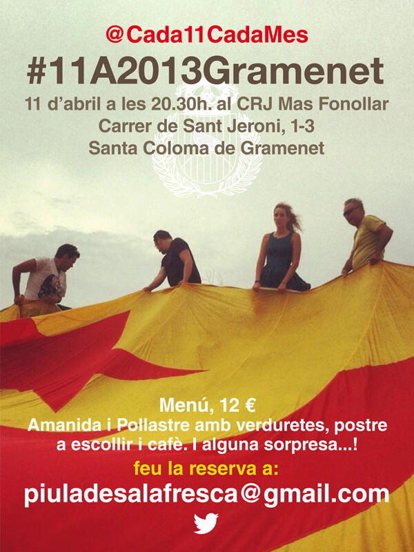 setzejutges's tweet image. @IndependenceCat no et perdis gran sopar de tuitaires a S. Coloma de Gramenet! Apunta't a piuladesalafresca@gmail.com