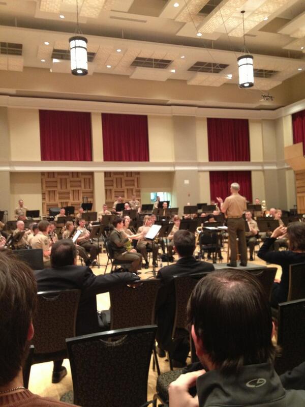 DrakeTrombones's tweet image. Thank you to the @USMC for letting us sit in on your rehearsal today. The band sounded fantastic. #DTCtour2013