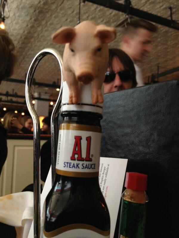RealBusPig's tweet photo. No, it's chopped STEAK! LOL http://t.co/sN26ihQVrE