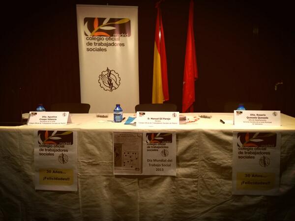 mgilparejo's tweet photo. En breve empezamos #DiaMundialTrabajoSocial en Colegio de Madrid. 30 retos para la profesión @cgtrabajosocial http://t.co/tRBq0v6zaV