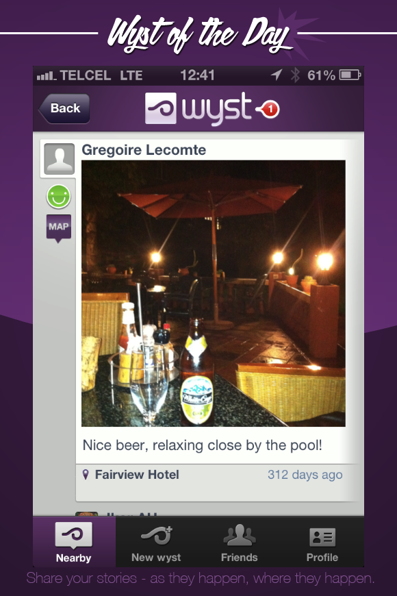 Wystit's tweet photo. Someone's wysting as far away as Kenya! Beer by the pool? You betcha! #awesomeness #Africa http://t.co/uhQw6aomNm