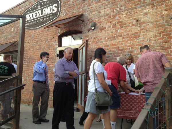 steve4tucson's tweet photo. Join us tonight at Steve Ks Campaign launch @Borderlands Brewing Co. Full house! http://t.co/yQpmZLb7Ct