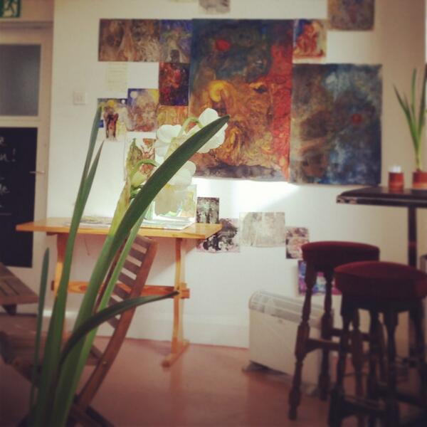 BlankCanvasCafe's tweet photo. It's spring in the cafe! #blankcanvascafe http://t.co/q3n1obUetT