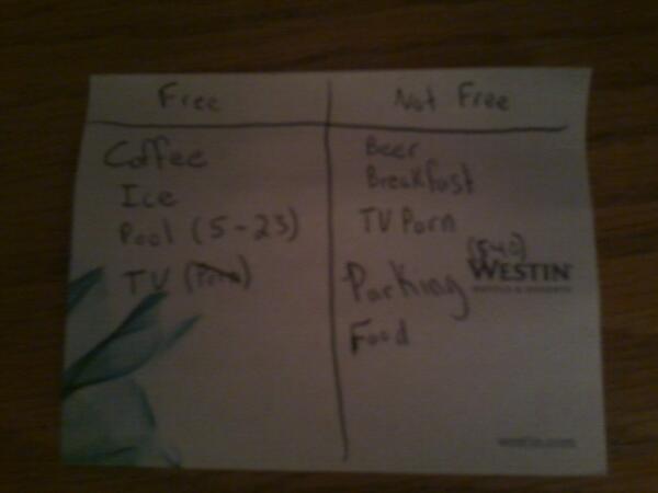 KapintoaslimJim's tweet image. Kit's list of goods and services at the toronto westin #partyfire