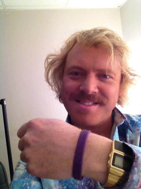 lemontwittor's tweet photo. I'm so fooked I said I'd tweet a pic of me wearing this purple band but I can't remember what it's for? http://t.co/TgmLQFaBHR