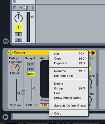 Ableton_eTips's tweet photo. #Ableton #Live #Tip #Crisp #Chorus #Didyouknow Did you know that Ableton's Chorus has a Crisp mode? Improves Hi-end. http://t.co/fXfGmXNG7J