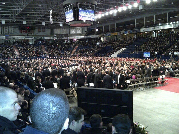 kenmcculloch9's tweet photo. Funeral today for Guelph police officer, Jennifer Kovach. http://t.co/RlmiGoNWx4