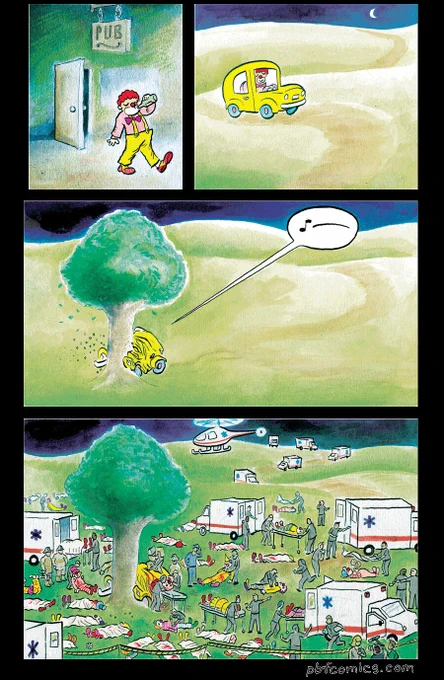 Driving drunk effects more than just you.

(PBF#258: "Honk") 