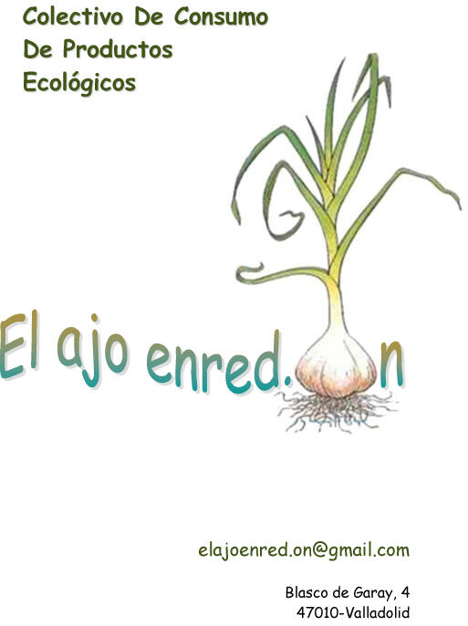 @concienciaeco @e_b_alternativo @EcoAgricultor Nuevo colectivo de #consumoecológico en Valladolid El_ajo_enred.on RT