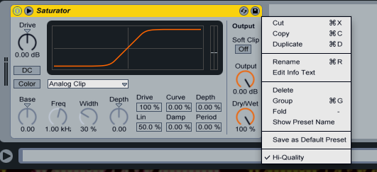 Ableton_eTips's tweet photo. #Ableton #Live #HiQ #Saturator #Sabiasq Sabias q el Saturator en Ableton tiene un modo con mejor calidad de sonido? http://t.co/wN4YRNEyqC