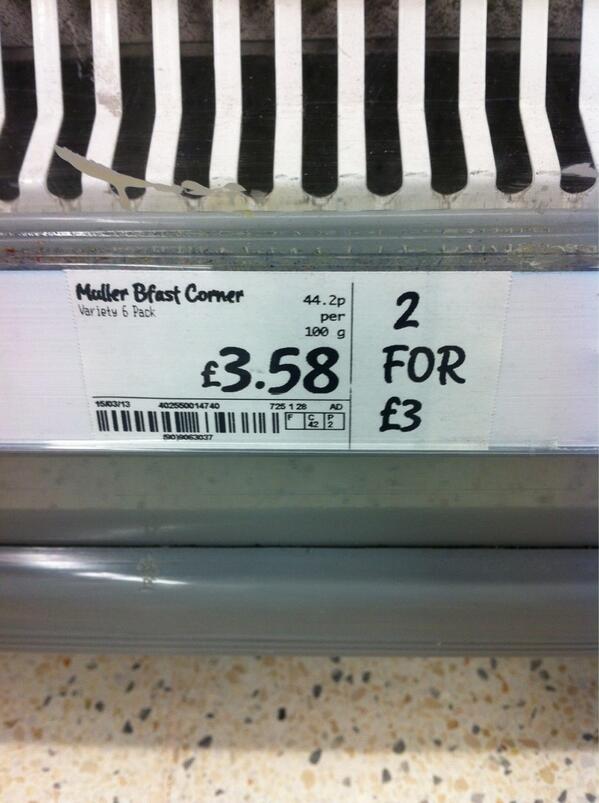 Cartney88's tweet image. #Asda need to sack their financial advisor! #SimpleMaths #IWillTake2Please
