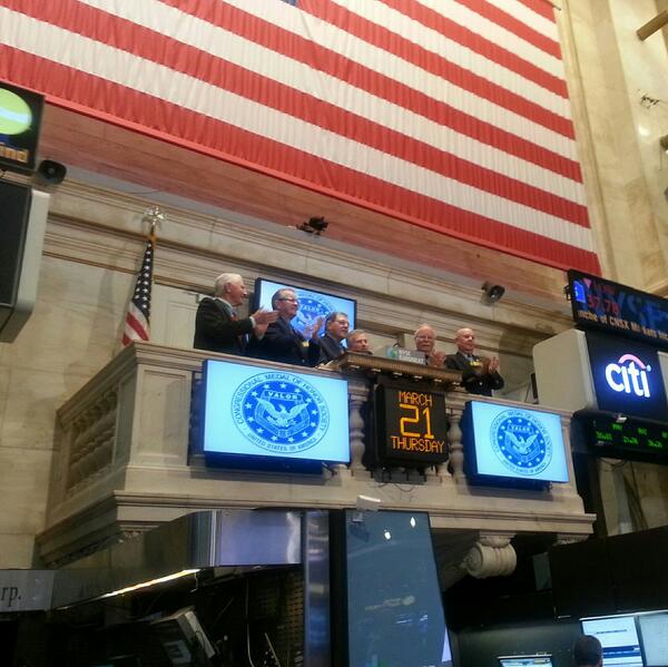 It is such an honor to see the Presidents of the MOH society ring the closing bell of the NYSE