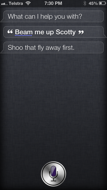 StuffSiriSaid's tweet photo. "Beam me up, Siri." Thanks to Michael Jeffrey for keeping the ship pest-free. http://t.co/WrsgybEuoT http://t.co/fbjzliP7j4