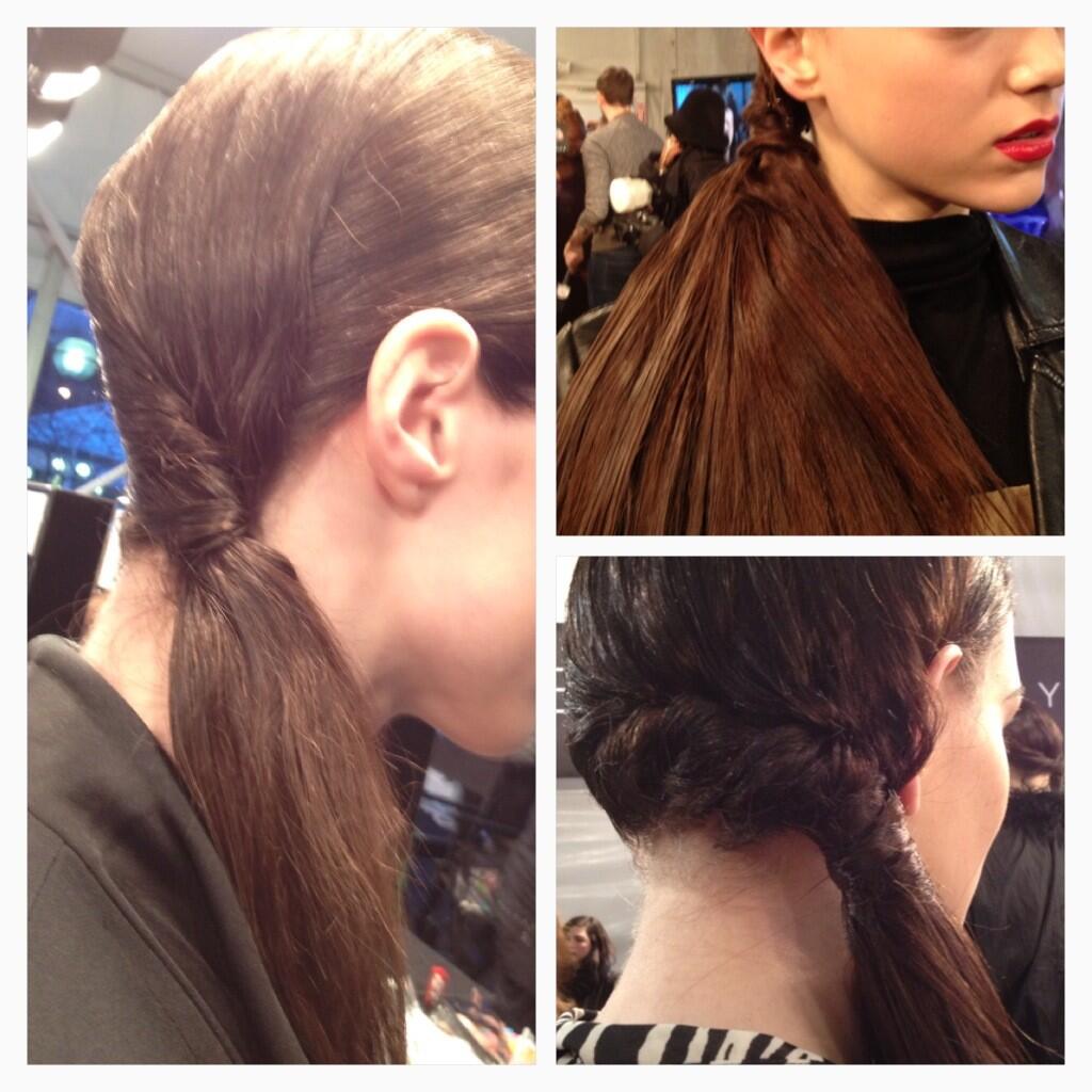 Twitter / vanessa_tweets: Close up of sleek low ponytail ...