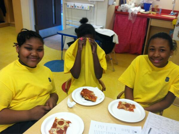 Hard working open house tour guides!  Way to go ladies!!