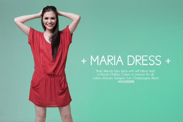 Have a nice day our lovely Model @AquilaFirrina  wearing Maria dress in Sangria!