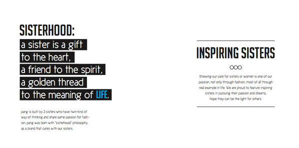 Our renew webstore now has SISTERHOOD menu, featuring Inspiring Sister with passion and be light to other women.