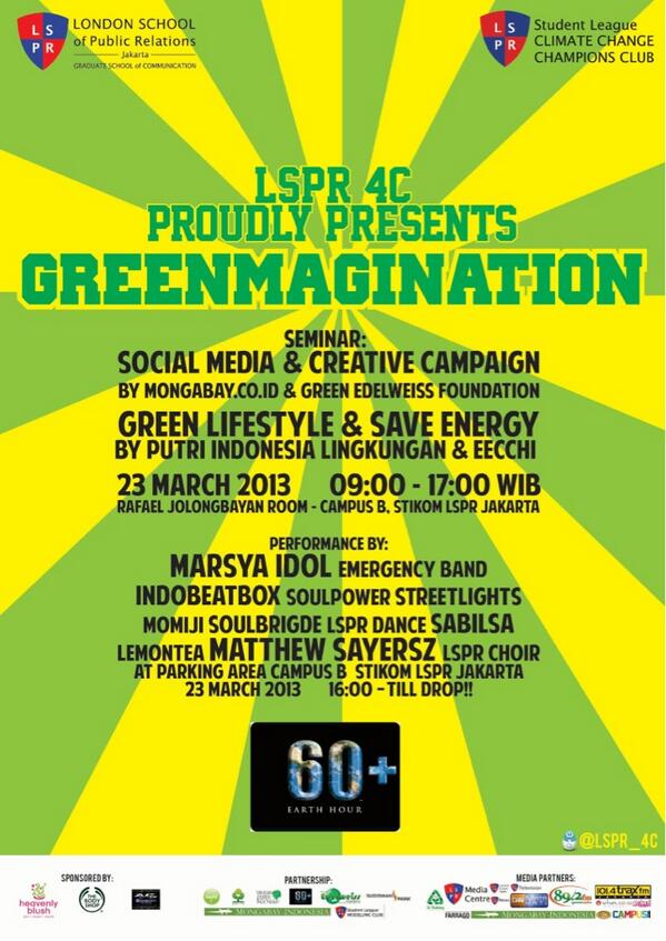 Selamat pagi! Mau ingetin lagi, besok kita main di kampus LSPR. Acaranya GRATIS! Ayo semuanya merapat ya! :)