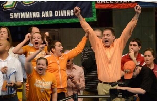 Vol_Compliance's tweet image. @Vol_Swim had two relays crowned national champions last night...the reaction from @mkredich??? Congrats!!